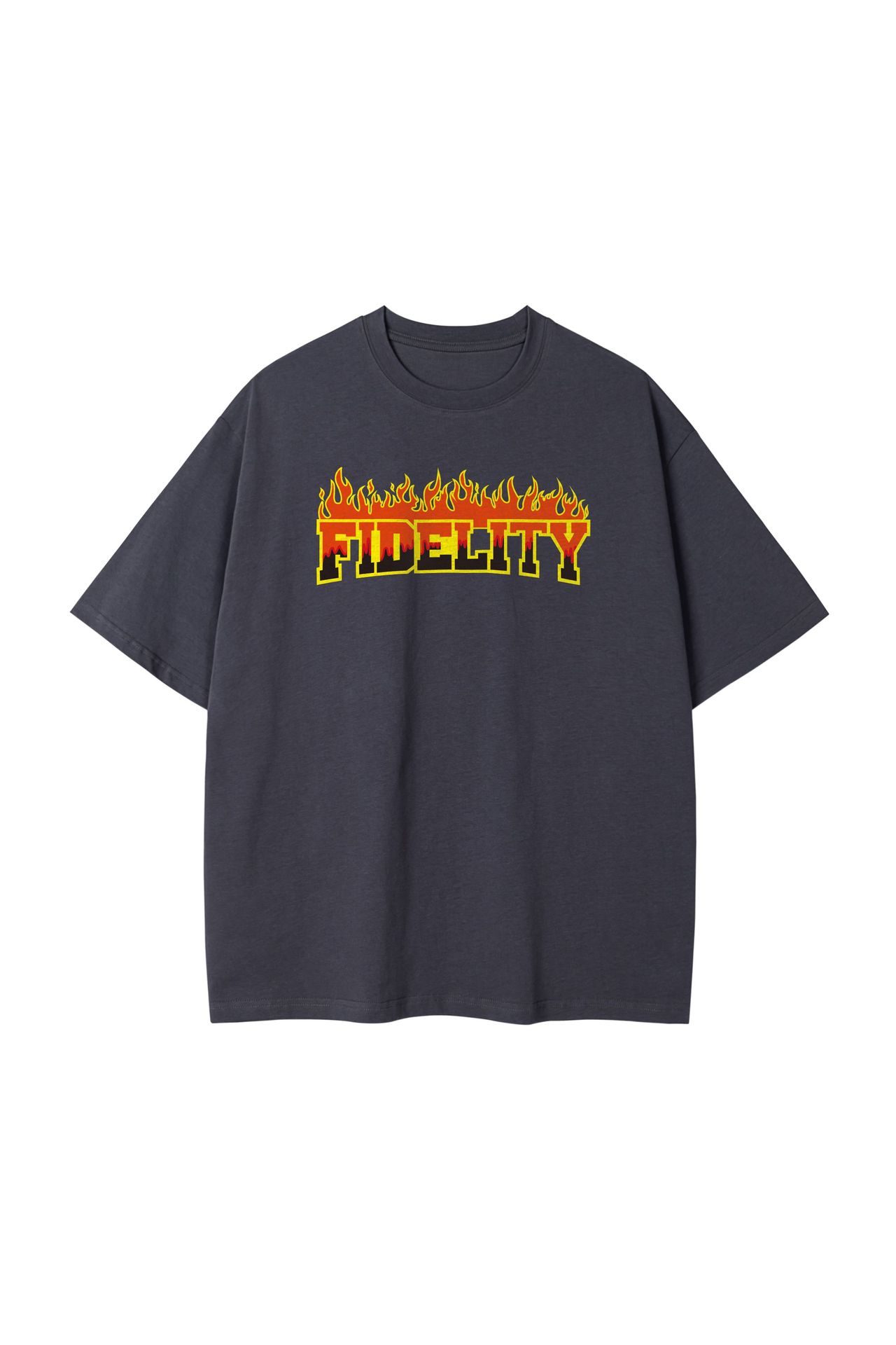 Flame Pure Cotton Simple Casual T-shirt