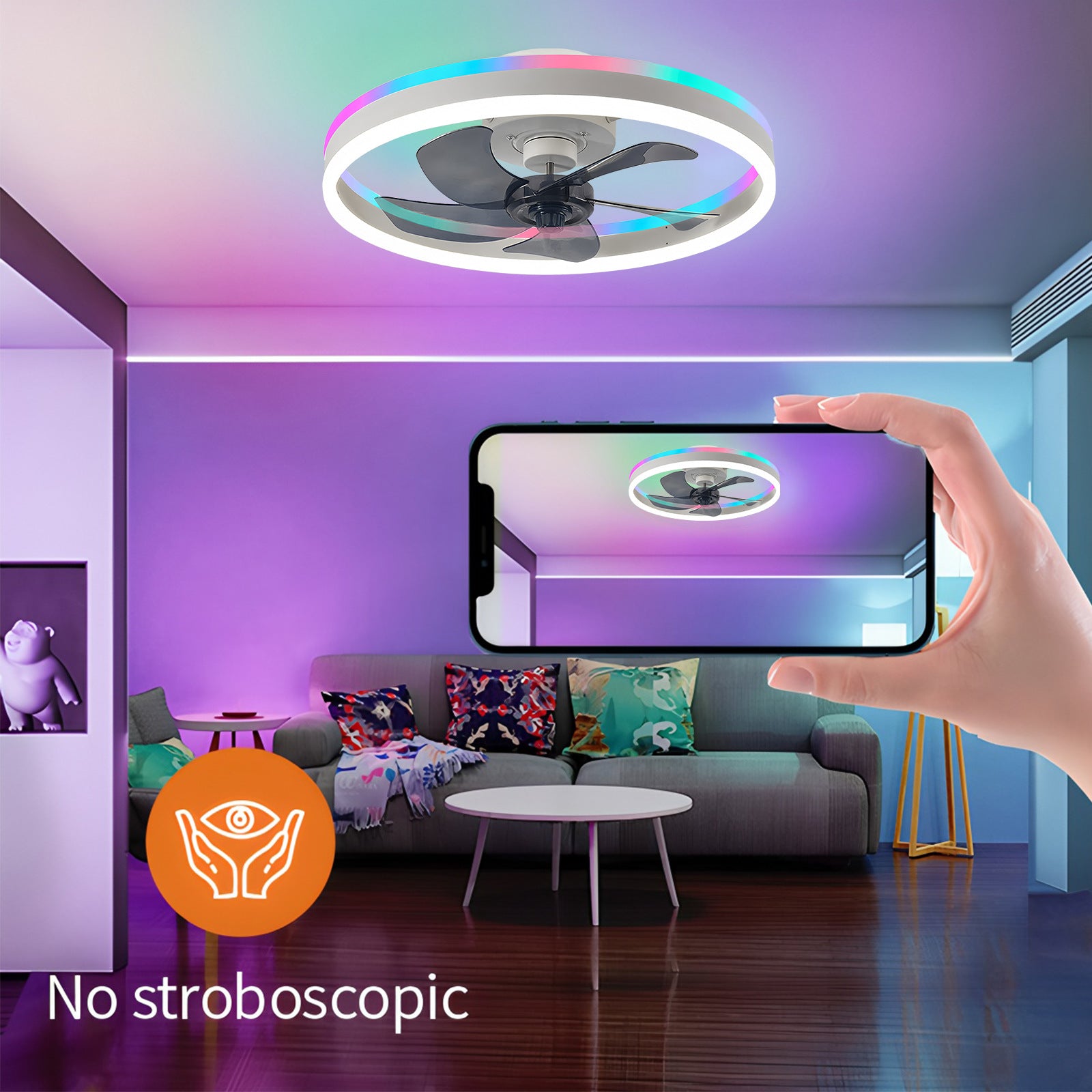 RGB Fan Lights For PCs Remote Control