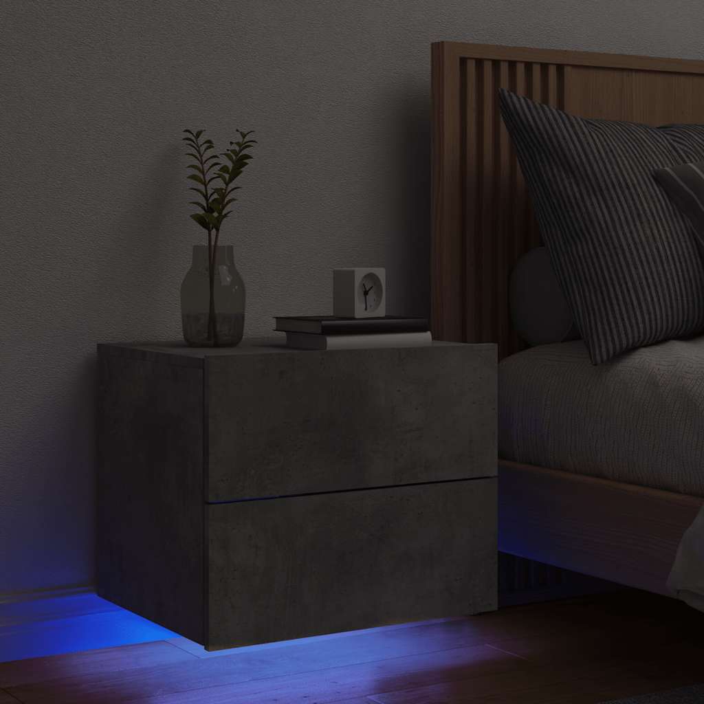 wall-mounted bedside table with LED lights   wall-mounted bedside tables with LED lights
