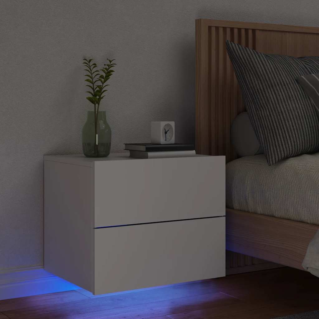 wall-mounted bedside table with LED lights   wall-mounted bedside tables with LED lights