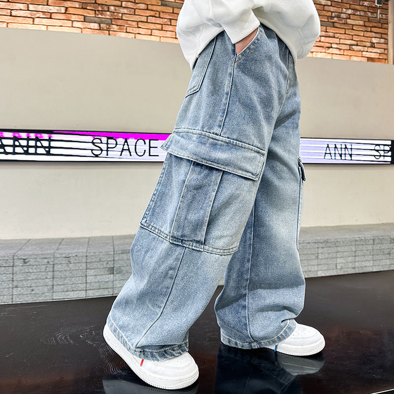 Boys' Jeans Spring And Autumn