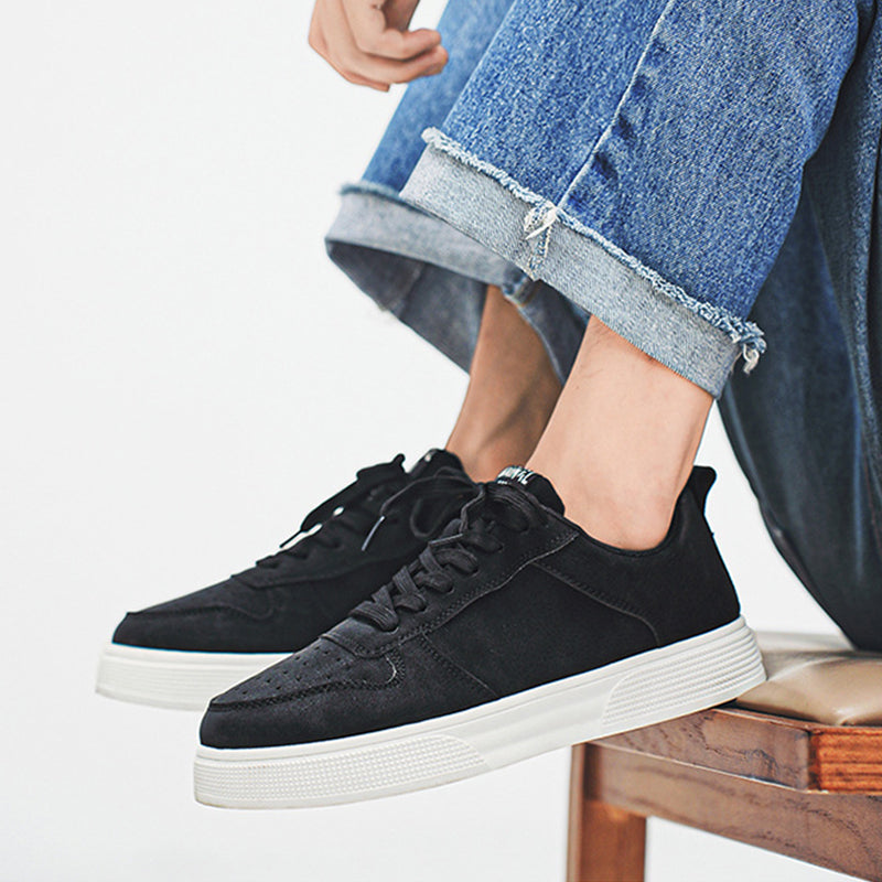 Men's Lace-up Flat Shoes Fashion Casual Round-toe Walking And Jogging Shoes Sneakers