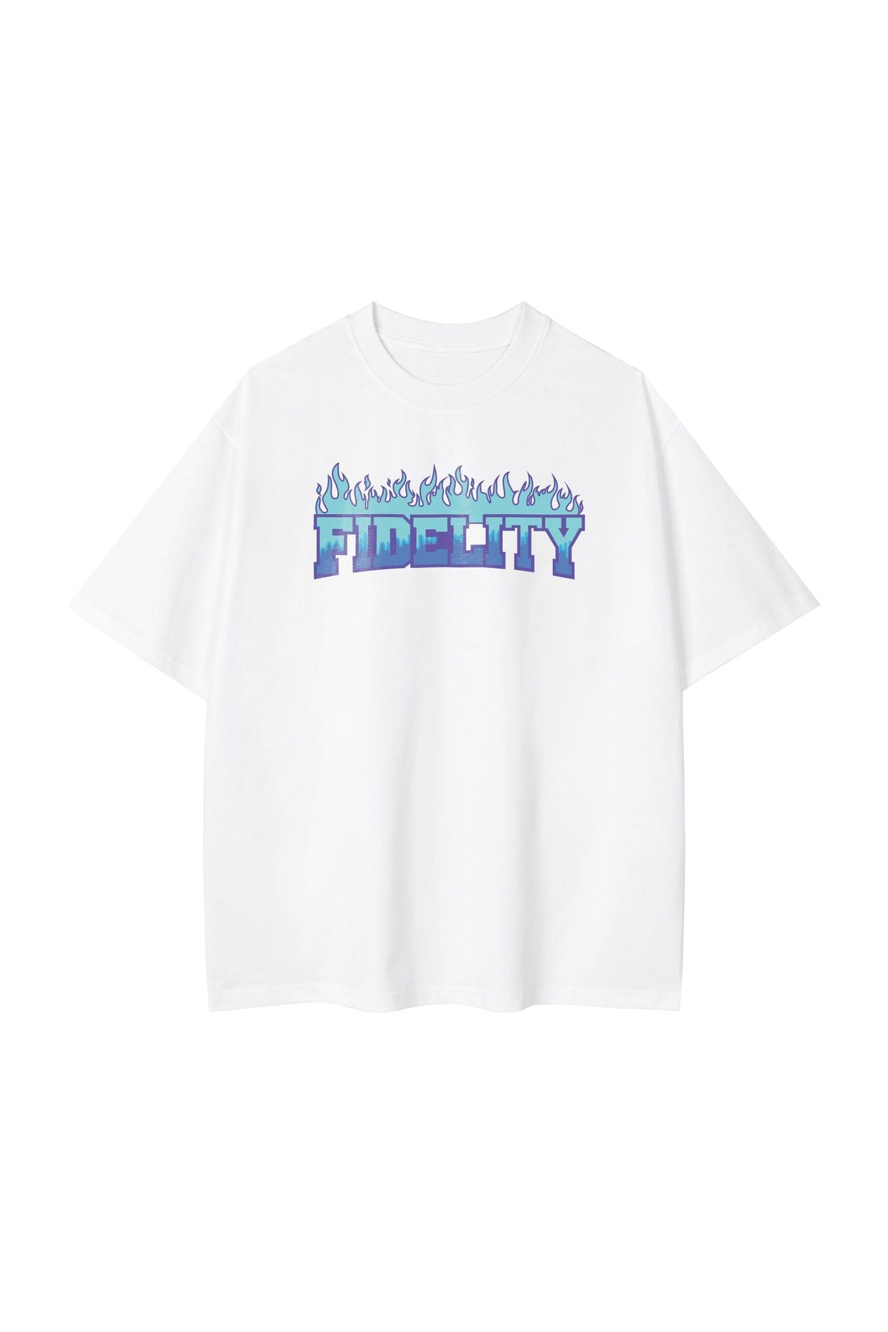 Flame Pure Cotton Simple Casual T-shirt