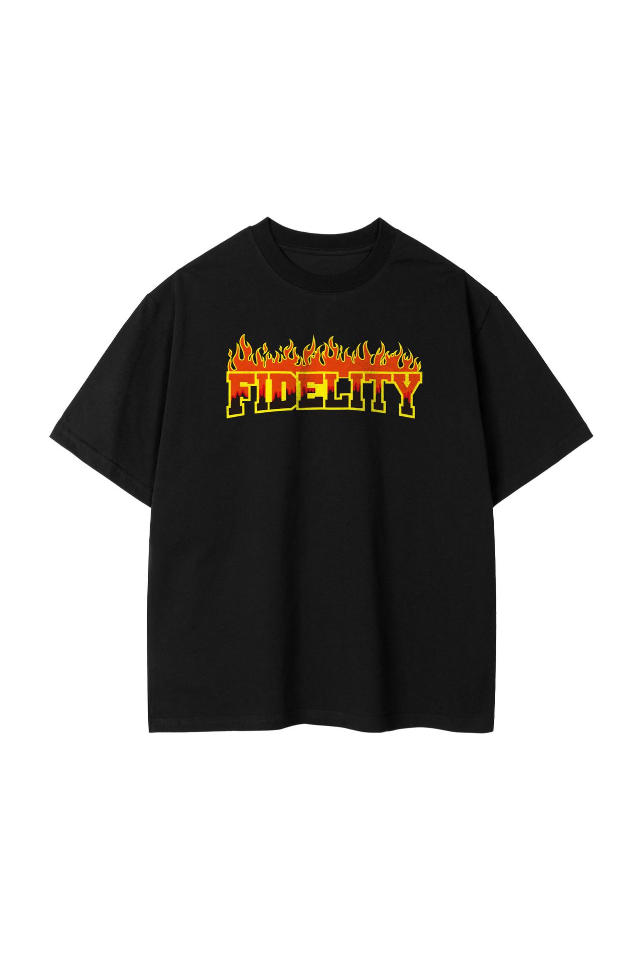 Flame Pure Cotton Simple Casual T-shirt