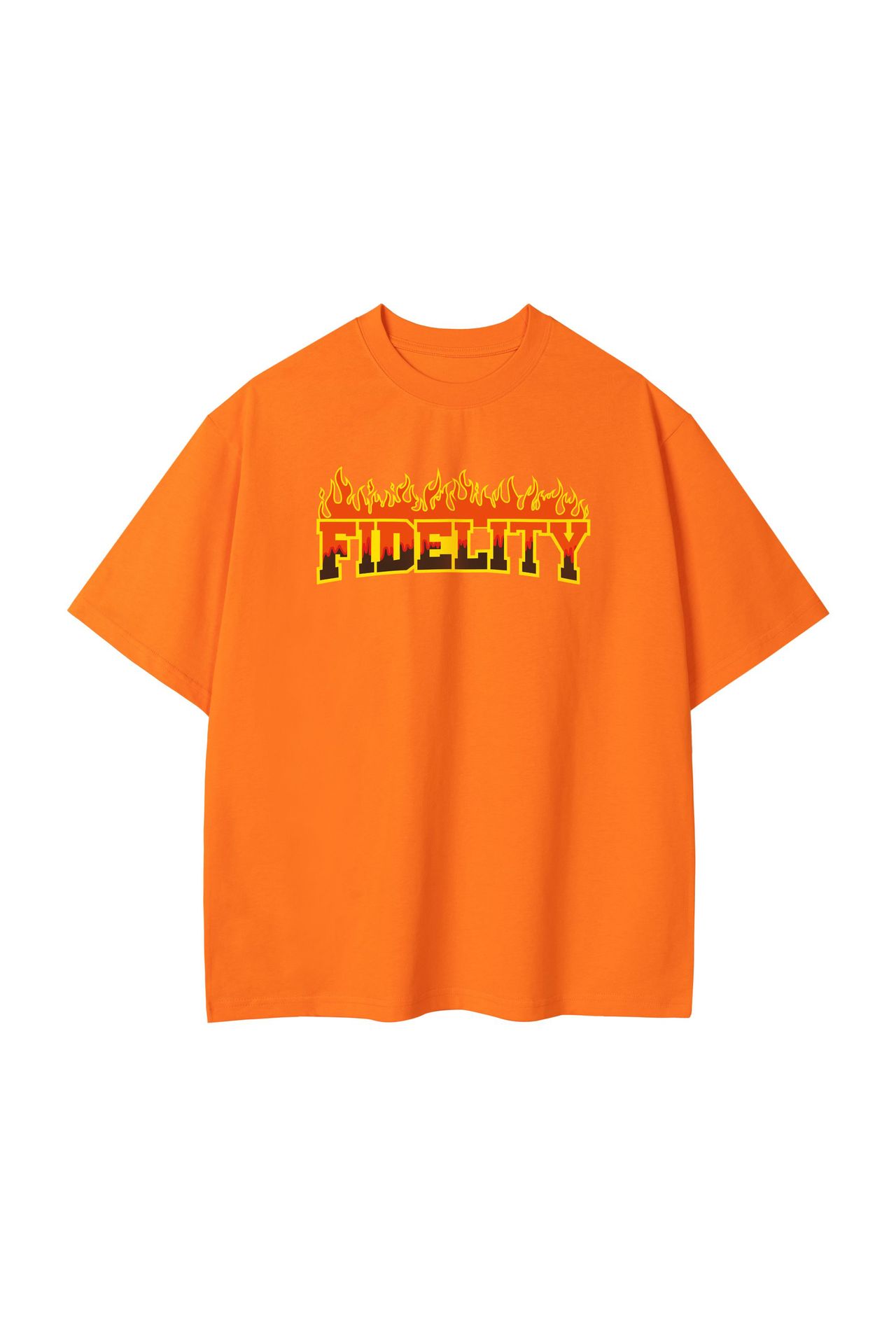 Flame Pure Cotton Simple Casual T-shirt