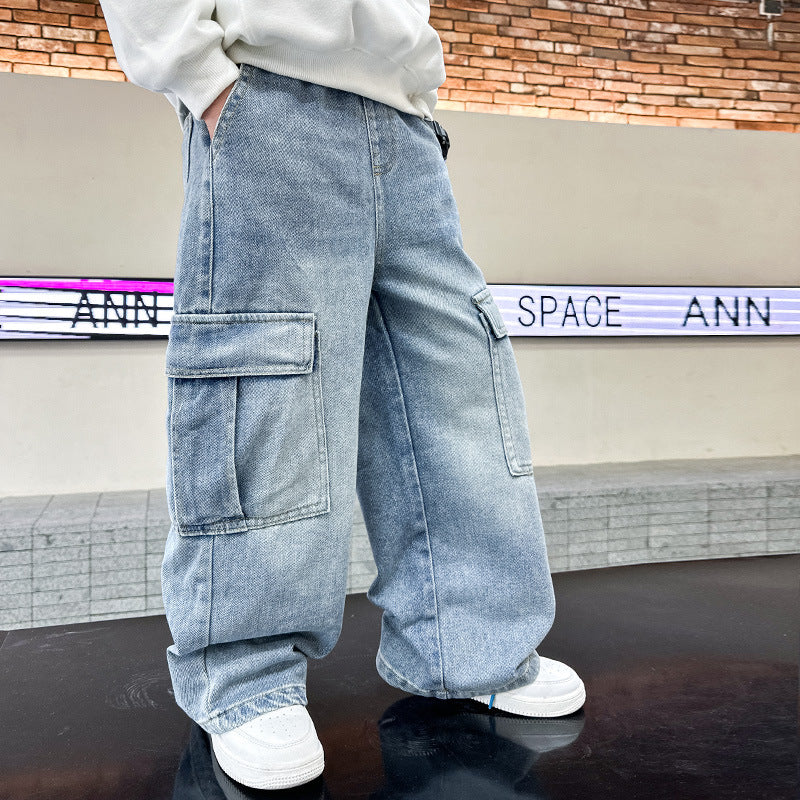 Boys' Jeans Spring And Autumn