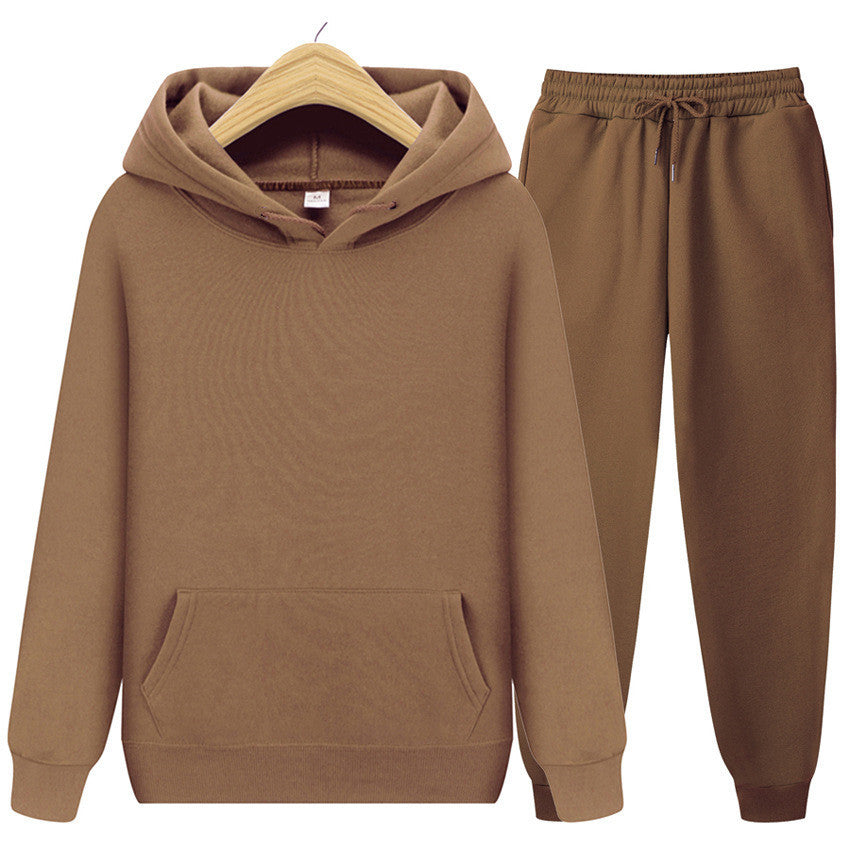 Men's And Women's Casual Loose Sweatshirt Sweatpants Two-piece Set