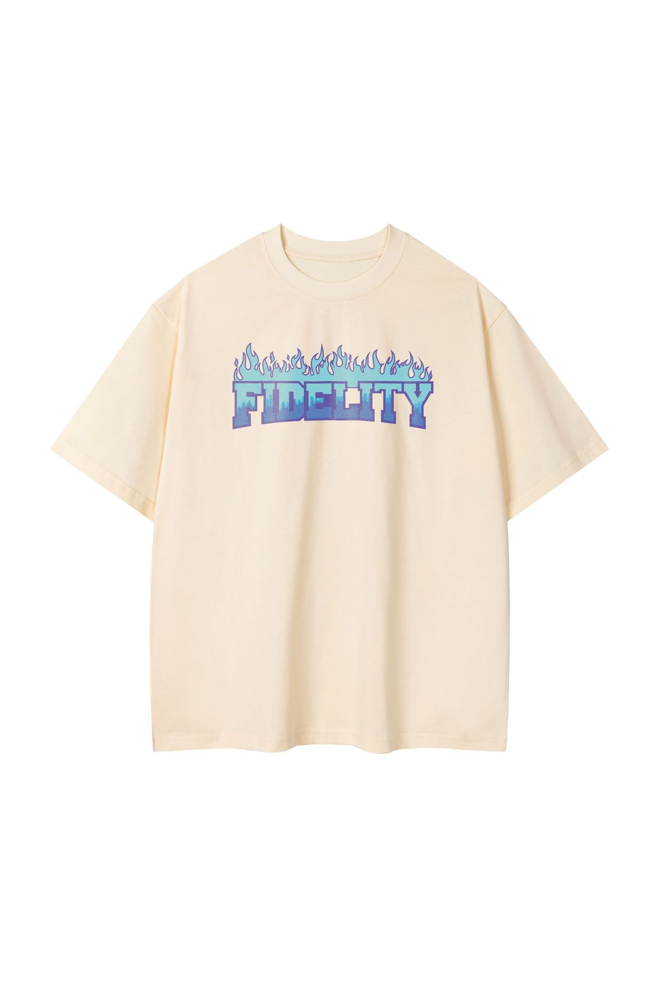 Flame Pure Cotton Simple Casual T-shirt
