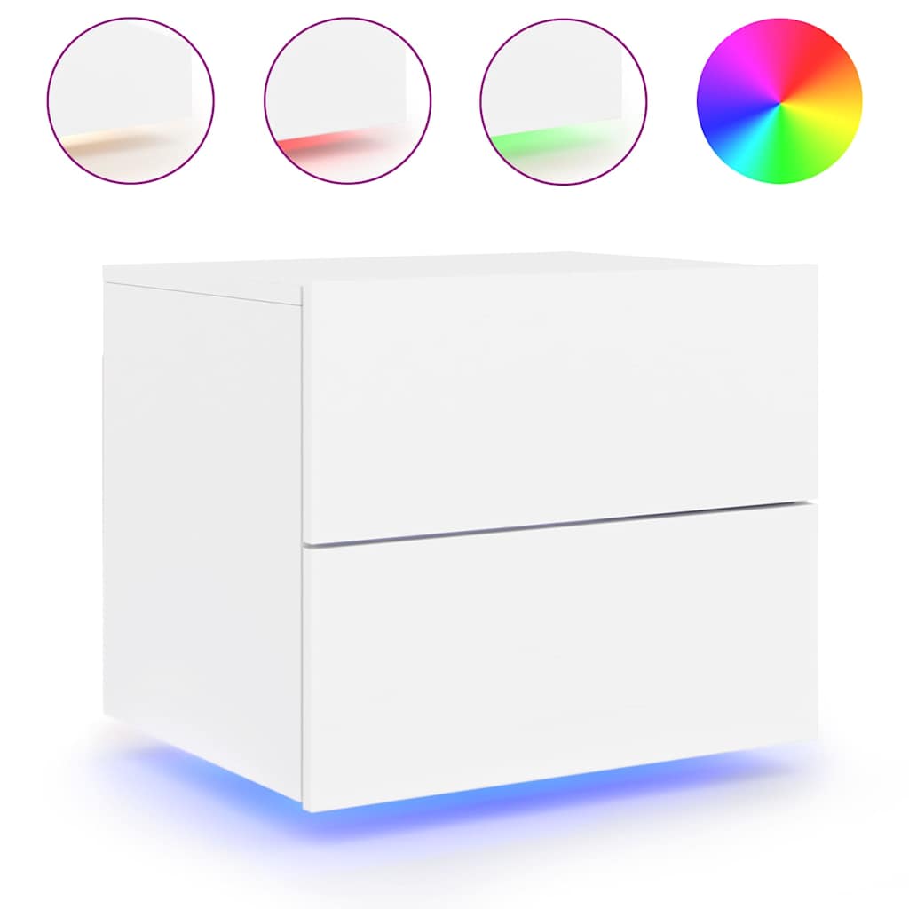 wall-mounted bedside table with LED lights   wall-mounted bedside tables with LED lights
