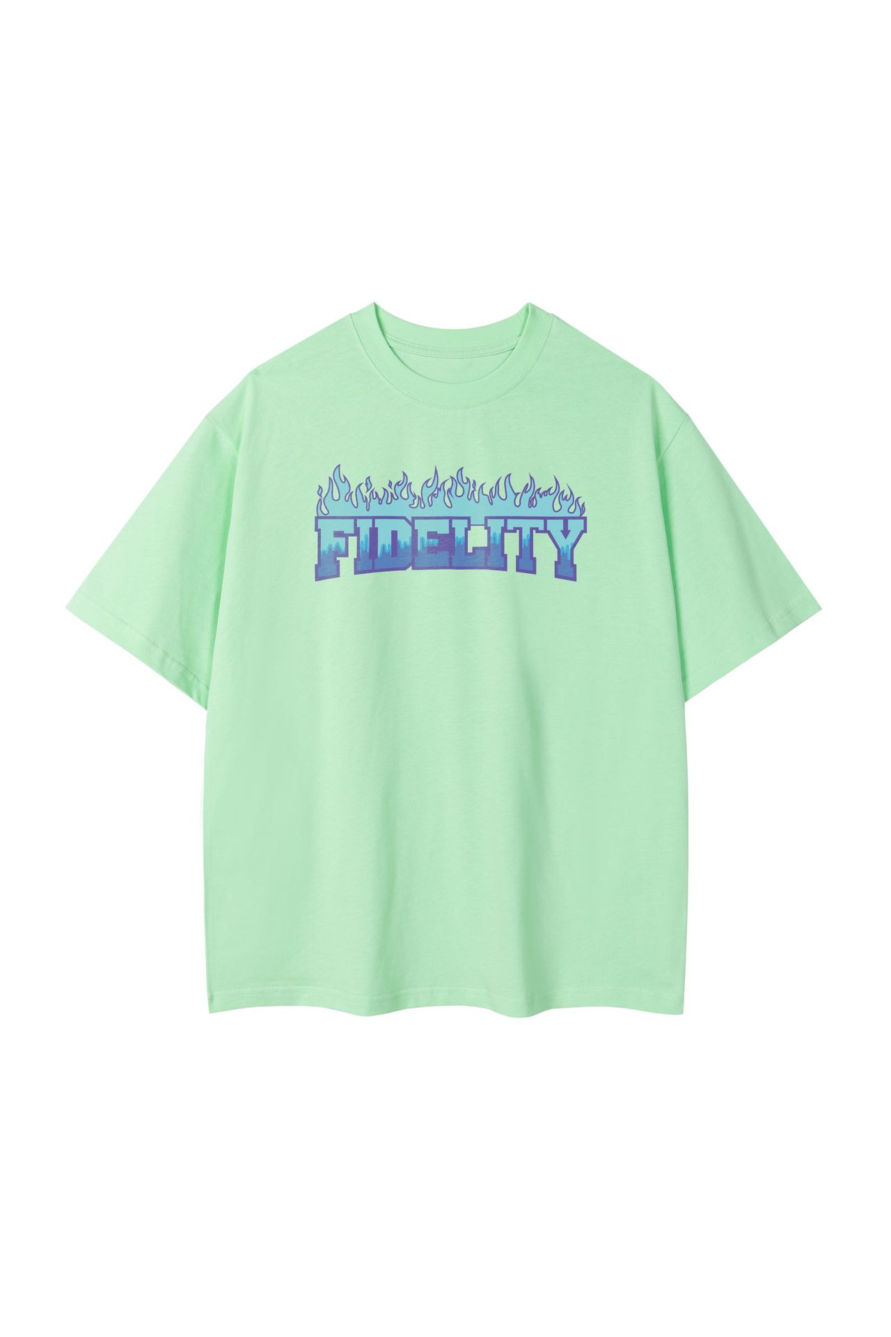 Flame Pure Cotton Simple Casual T-shirt